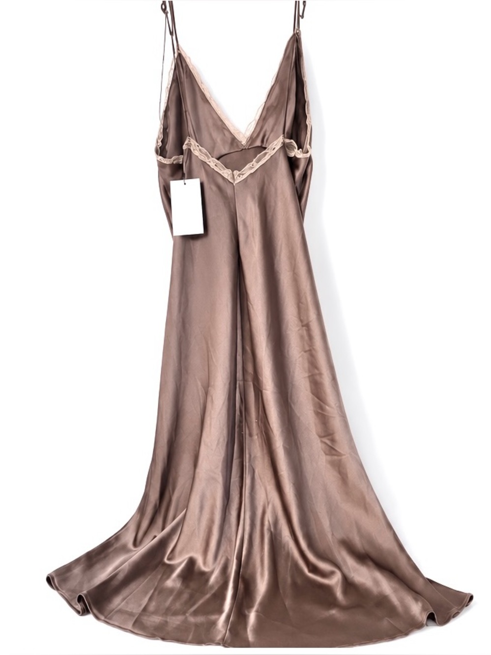 ZARA Lace -trimmed Satin Slip Dress, NWT XXL - Picture 14 of 16